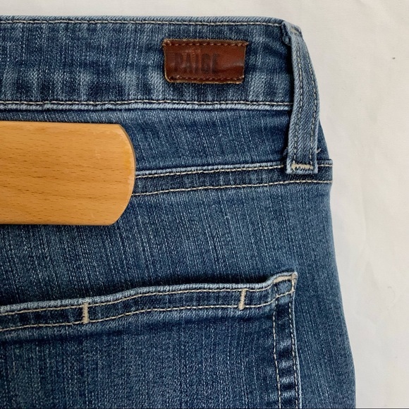 PAIGE Women’s Verdugo Ankle Cropped Skinny Lived In Frayed Hem Jeans Size 30 - Picture 5 of 9